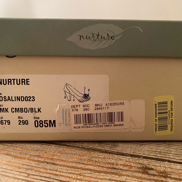 Nurture Rosalind Calf Hair Leopard Peep Toe Pumps - Picture 6 of 6